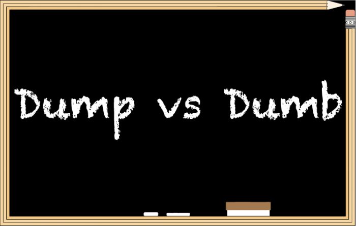 “Dump”? “Dumb”? 要用那個才對?